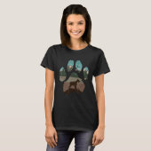 T-shirt Schnauzer géant Paw Maman Papa Chien Femmes (Devant entier)