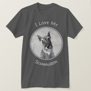T-shirt Schnauzer (Giant) Peinture - Chien Art
