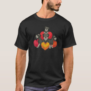 T-shirt Schnauzer Heart Pet Chien Propriétaire Animal Schn