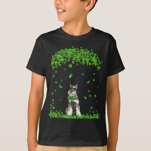 T-shirt Schnauzer Jour de la Saint Patrick Lover Irish Sha (Devant)