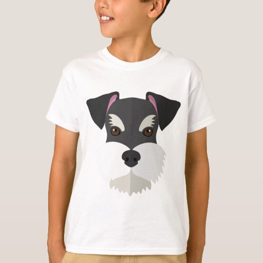 T-shirt Schnauzer mignon de bande dessinée ! (Devant)
