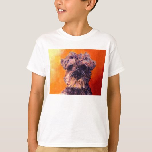 T-shirt Schnauzer miniature (Devant)