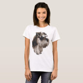 T-shirt schnauzer miniature (Devant entier)