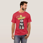 T-shirt Schnauzer miniature de fiesta (Devant entier)