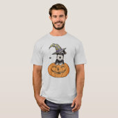 T-shirt Schnauzer miniature de Halloween (Devant entier)
