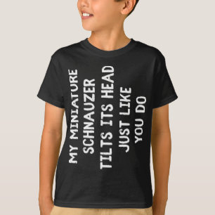 T-shirt Schnauzer Miniature Funny Dog Lover Cadeau Femme m