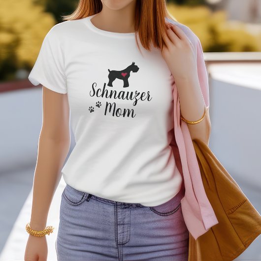 T-shirt Schnauzer Mom