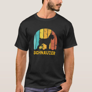 T-shirt Schnauzer Retro Vintage Mini Schnauzer Chien couch