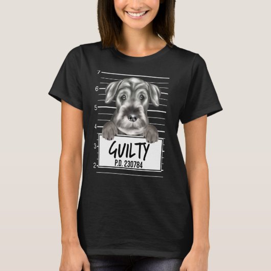 T-shirt Schnauzer standard Mugshot Guilde Chien (Devant)