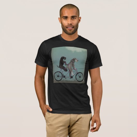 T-shirt Schnauzer Tandem (Devant entier)