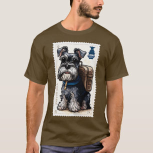 T-shirt Schnauzer Timbre 2 Postage Série