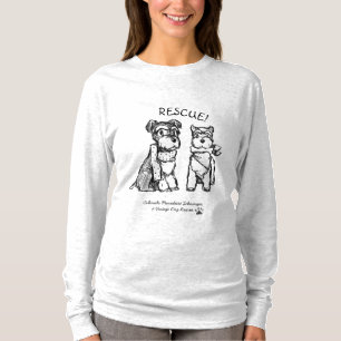 T-shirt Schnauzers d'hiver - longue chemise (femmes)