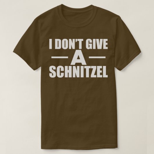 T-shirt Schnitzel Je ne donne pas de Schnitzel b (Design devant)