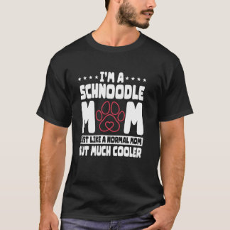 T-shirt Schnoodle Amoureux des chiens Maman Fur Parent Bre