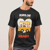 T-shirt School Bus Monitor is a Work of Heart (Devant)
