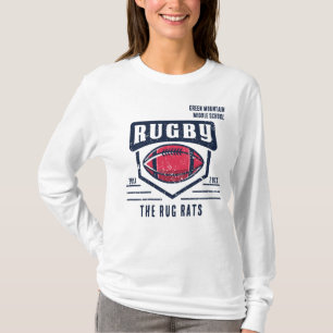 T-shirt School Club Team League Nom Année Rugby