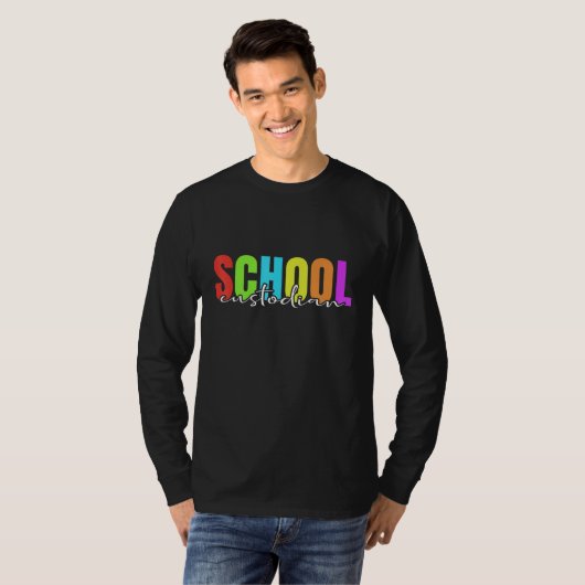 T-shirt School Custodian   Janitor (Devant entier)