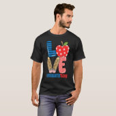 T-shirt School Love Pencil Apple   Kindergarten Teacher (Devant entier)
