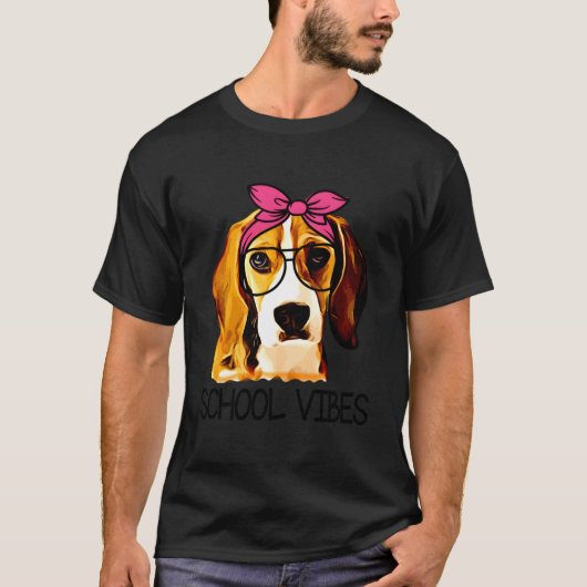 T-shirt School S Teacher Classroom Beagle (Devant)