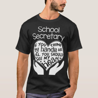 T-shirt School Secretary Clerk Office T shirt Heart Group 