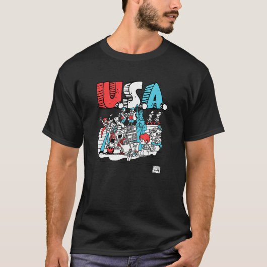 T-shirt Schoolhouse Rock Usa (Devant)