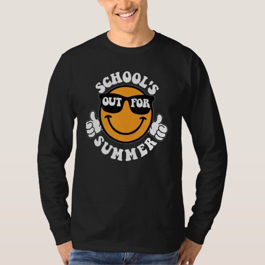 T-shirt Schools Out For Summer Last Day Of School Smile Te (Devant)