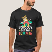 T-shirt School's out of Summer with a Cat for School (Devant)