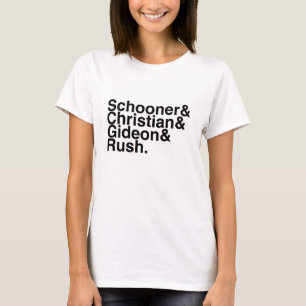 T-shirt Schooner d'ami de livre, chrétien, Gideon,