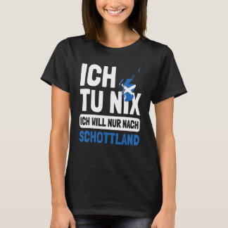 T-shirt Schottland Flagge Ich tu nix Ich nur nach Sch