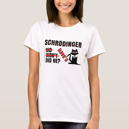 T-shirt Schrodinger (Devant)