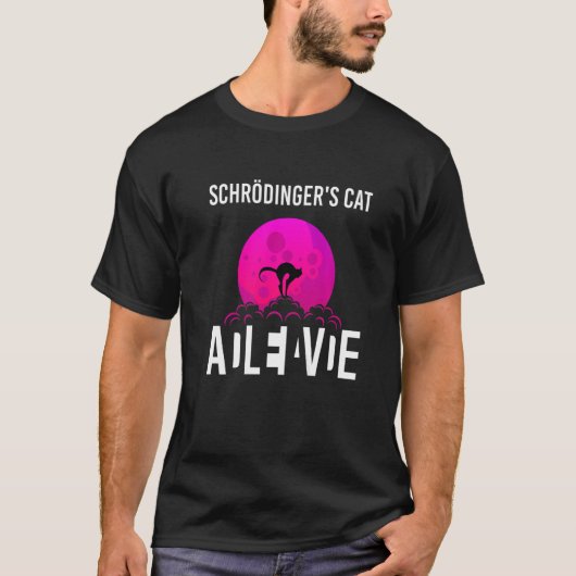 T-shirt Schrodingers Chat Dans Une Boîte La Science Mort E (Devant)