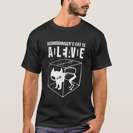 T-shirt Schrodingers Chat est vivant Dead Paradox Science (Devant)