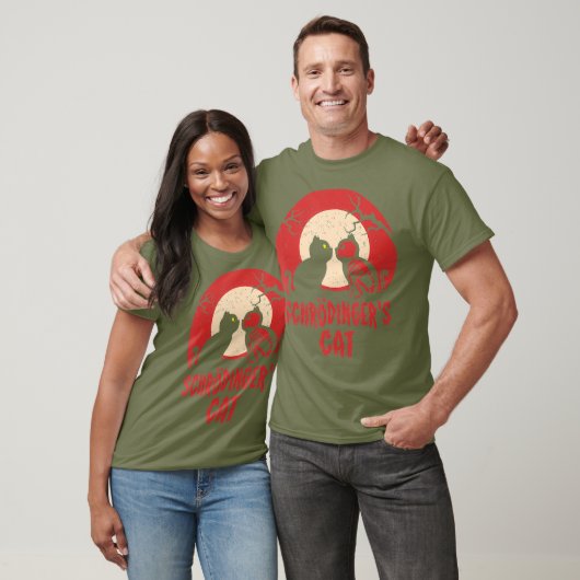 T-shirt Schrodingers Chat Funny Dead or Alive Scientifique (Unisexe)