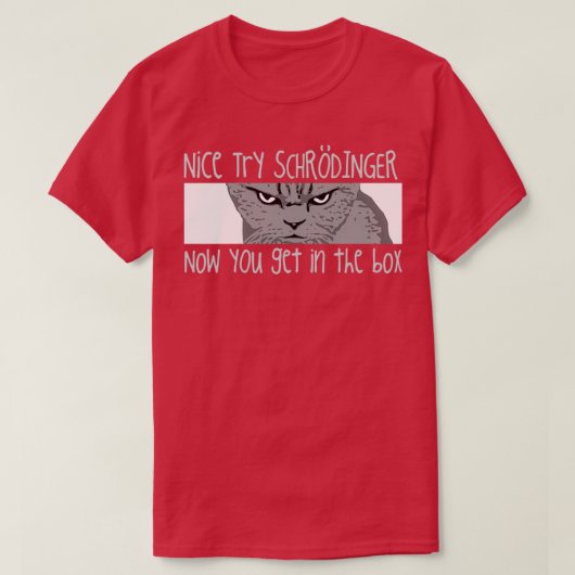T-shirt Schrodingers Chat Funny physique quantique Science (Design devant)
