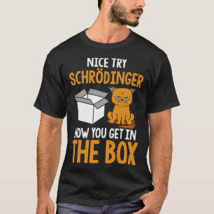 T-shirt Schrödingers Chat Physique Science Nerd