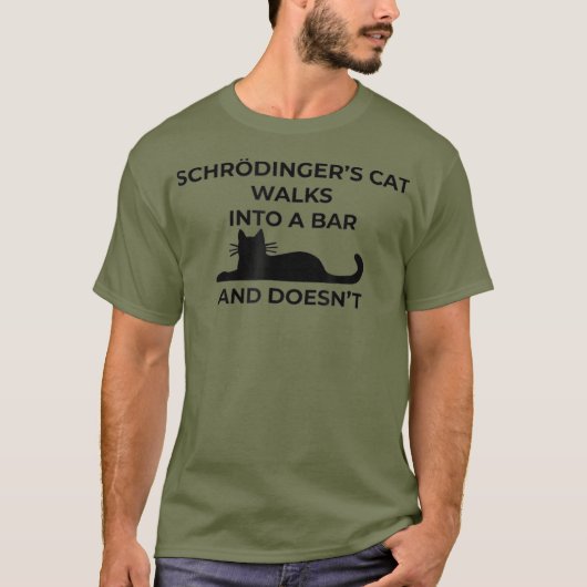 T-shirt Schrodingers    chatFunny PHYSICS (Devant)