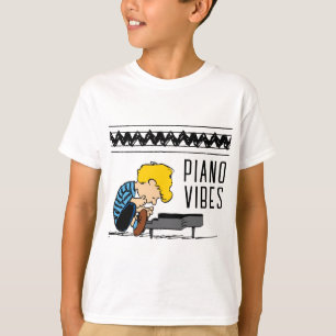 T-shirt Schroeder Charlie Musique Brown