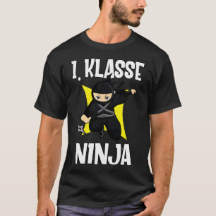 T-shirt Schulkind 1 Klasse Ninja