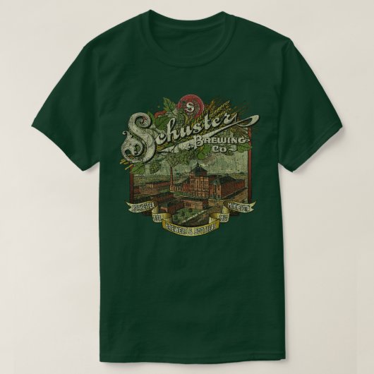 T-shirt Schuster Brewing Co 1871 (Design devant)