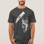 T-shirt Schutzhund Protection chien en allemand Entraîneme (Devant)