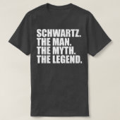 T-shirt Schwartz Schwartz Nom de famille Schwartz Nom de f (Design devant)