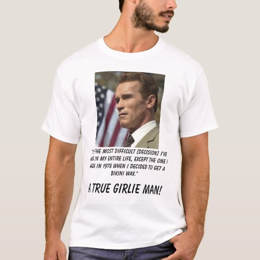 T-shirt Schwarzenegger, "il est le plus difficile [des (Devant)