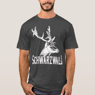 T-shirt Schwarzwald Heimat mit Hirsch