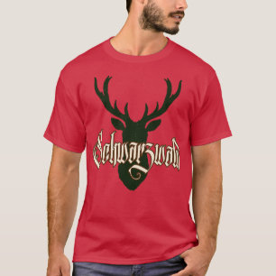 T-shirt Schwarzwald Hirsch Geweih Wild Natur Schwaben