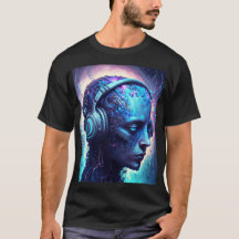 Sci-Fi Edm Android avec casque Festival