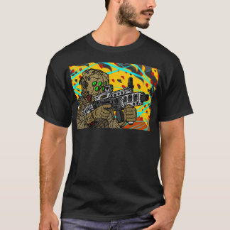 T-shirt Sci Fi Militaire Battle Soldier.