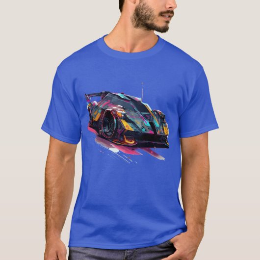 T-shirt Sci Fi Race Car boy family (Devant)