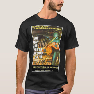 T-shirt Sci Fi Robot Halloween Earth Invasion Science Fich