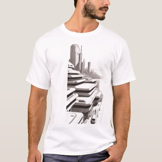 T-shirt Sci-Fi Traversant l'Univers 01 F Avant (Devant)