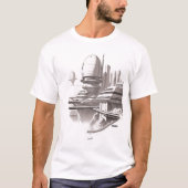 T-shirt Sci-Fi Traversant l'Univers 03 A Avant (Devant)
